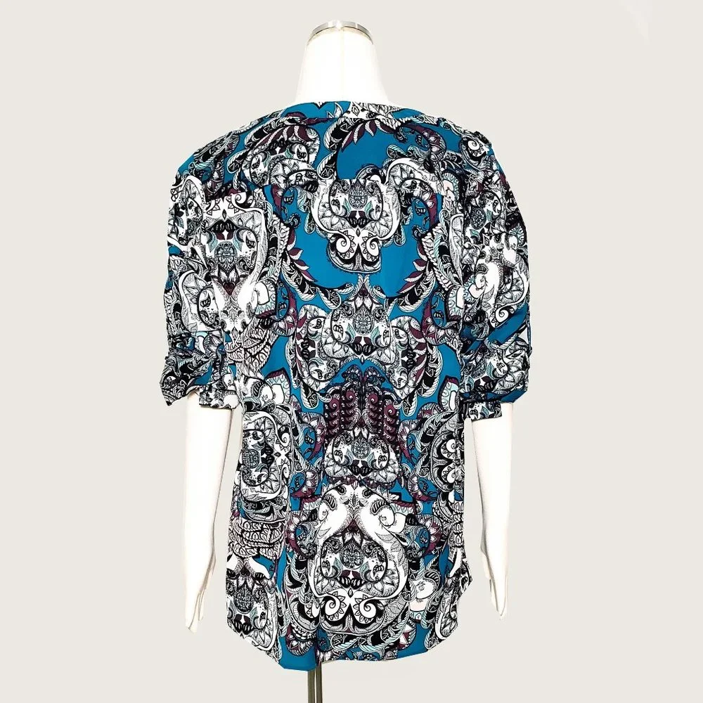 Charter Club Woman Paisley Blouse NWOT